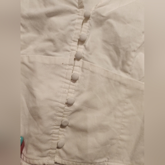 Levi's White Puff Sleeve Blouse - Picture 2 of 4